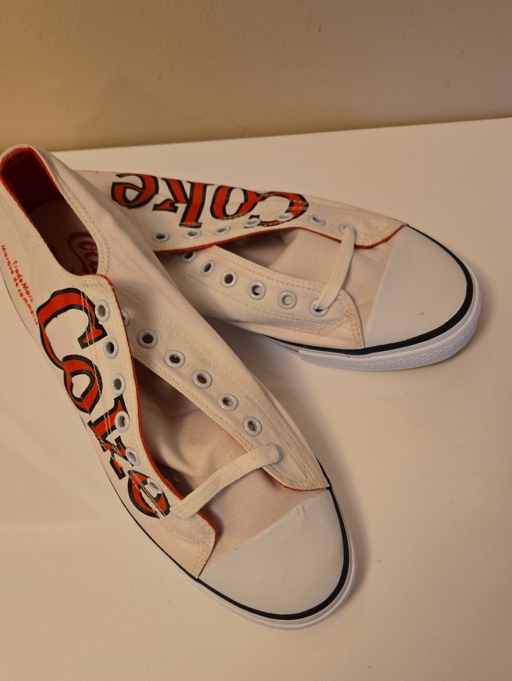 Coca Cola Coke Canvas Sneakers 10 Vintage 1980's - Picture 11 of 12